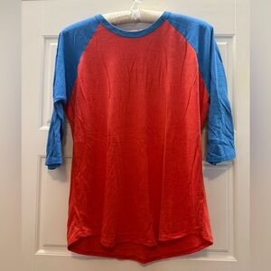 LuLaRoe 3/4 Tee, sz lg